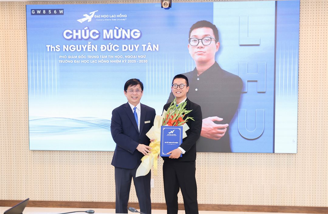 LHU kiện toàn nhân sự, bổ nhiệm thêm 02 phó trưởng đơn vị nhiệm kỳ 2025 – 2030